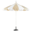 Beliani Market Parasol 245 cm MINOA White/ Beige 4