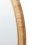 Beliani Wall Mirror ANLEZY 80 cm 80 cm Rattan Natural 3