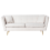 Beliani Sofa 3 Seater FREDERICA Boucle Off-White 4