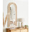 Beliani Wall Mirror FRANEY 50 cm 120 cm Rattan Natural 2