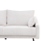 Beliani Corner Sofa 3 Seater VARDE Fabric Off-White Right Hand 6