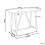 Beliani Garden Bar Table TALAMONE 140 cm 70 cm Grey 3