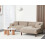 Beliani Corner Sofa 3 Seater HOLT Fabric Taupe Left Hand 2