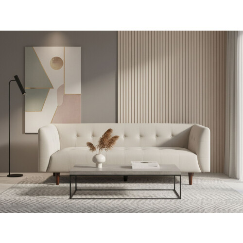Beliani Sofa 3 Seater BYSKE Fabric Light Beige 1