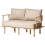Beliani Sofa 2 Seater ASKER Fabric Beige 4