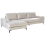 Beliani Corner Sofa KIRUNA Velvet Light Beige Right Hand 4