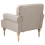 Beliani Armchair FREDROS Fabric Taupe 5