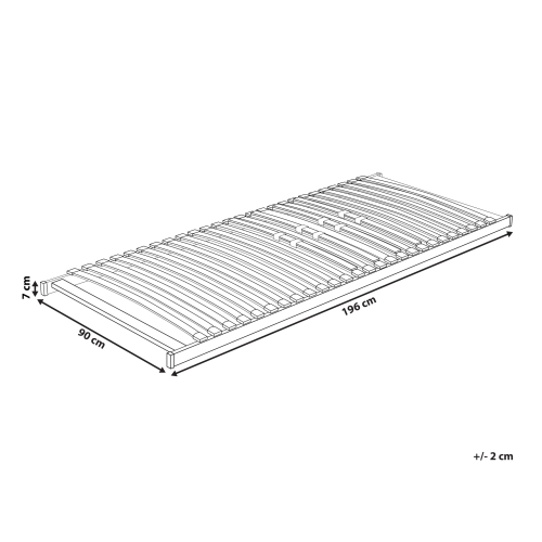Beliani Slatted Bed Base VOUZIERS 90 x 200 cm (EU Single) 2