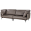 Beliani Sofa 3 Seater REVSNES Fabric Brown 4
