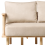 Beliani Sofa 2 Seater ASKER Fabric Beige 6