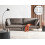 Beliani Sofa 3 Seater REVSNES Fabric Brown 2