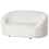Beliani Sofa 2 Seater MALUNG Velvet Off-White 2