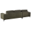 Beliani Corner Sofa KIRUNA Velvet Dark Green Right Hand 5
