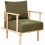Beliani Armchair ASKER Boucle Dark Green 4