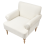 Beliani Armchair FREDROS Fabric Light Beige 6