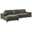 Beliani Corner Sofa KIRUNA Velvet Dark Green Right Hand 4