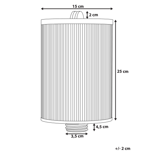 Beliani Filter CALIMA VILLARRICA White 2
