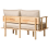 Beliani Sofa 2 Seater ASKER Fabric Beige 5