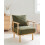 Beliani Armchair ASKER Boucle Dark Green 2