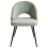 Beliani Set of 2 Dining Chairs ONAGA Boucle Light Green 5