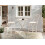 Beliani Garden Bar Table TRIESTE 60 cm 60 cm Metal Light Beige 2