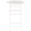 Beliani Garden Bar Table TRIESTE 60 cm 60 cm Metal Light Beige 4