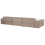 Beliani Modular Corner Sofa 4 Seater HELLNAR with Ottoman Fabric Light Brown Right Hand 3