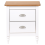 Beliani 2 Drawer Bedside Table SHILLINGTON Pine Wood Brown/ White 2
