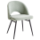 Beliani Set of 2 Dining Chairs ONAGA Boucle Light Green 6