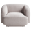 Beliani Armchair SKJANES Fabric Light Grey 4