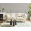 Beliani Sofa 3 Seater LENVIK Boucle White 2