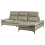 Beliani Corner Sofa 4 Seater FARILA Leather Taupe Adjustable Left Hand 4