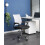 Beliani Office Chair SOLID Black/ White 4