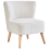 Beliani Armchair ALVEN Boucle Off-White 4