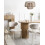 Beliani Set of 2 Dining Chairs COWLEY Chenille Light Beige 2