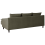 Beliani Corner Sofa ELVENES Velvet Dark Green Left Hand 6