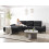 Beliani Corner Sofa 4 Seater IKAST Fabric Black Right Hand 2