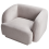 Beliani Armchair SKJANES Fabric Light Grey 5