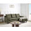 Beliani Corner Sofa ELVENES Velvet Dark Green Left Hand 3