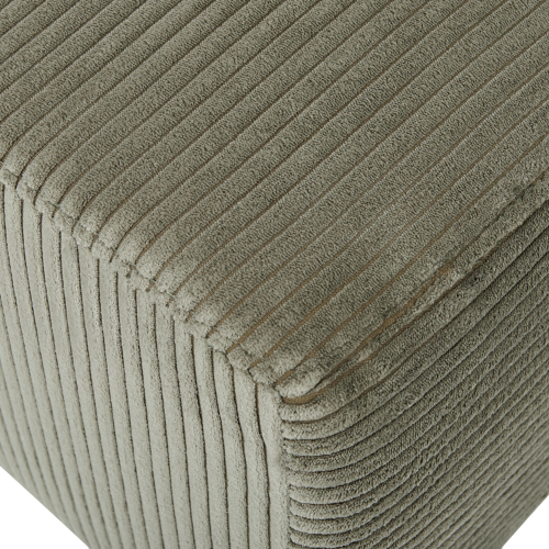 Beliani Ottoman LUNGO Corduroy Green 2