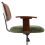 Beliani Desk Chair GUNNISON Fabric Green 5