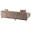 Beliani Corner Sofa STENUM Corduroy Light Brown Right Hand 6