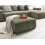 Beliani Ottoman LUNGO Corduroy Green 4