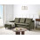 Beliani Corner Sofa ELVENES Velvet Dark Green Right Hand 2
