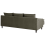 Beliani Corner Sofa ELVENES Velvet Dark Green Right Hand 5