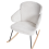 Beliani Rocking Chair VIKEN Fabric Off-White 6