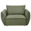 Beliani Armchair KUNES Fabric Green 4
