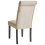 Beliani Set of 2 Dining Chairs VELVA Fabric Light Beige 6