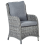 Beliani Outdoor Cushion Cover Set CASCAIS Grey 5