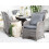 Beliani Outdoor Cushion Cover Set CASCAIS Grey 2